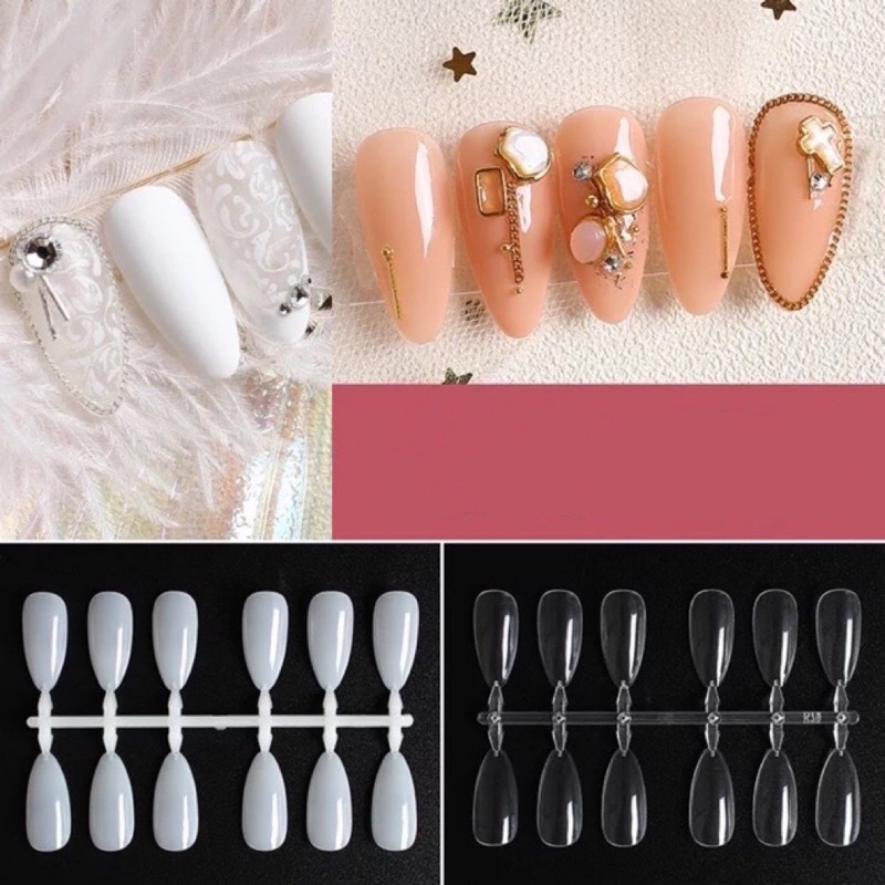 Móng xương cá nhọn mẫu mới móng gắn sổ móng