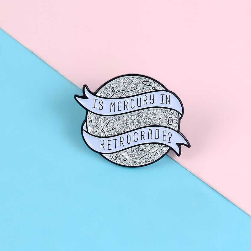 Ghim Cài Áo Kim Loại Hình Vũ Trụ Phong Cách Punk Cho Nam Nữ