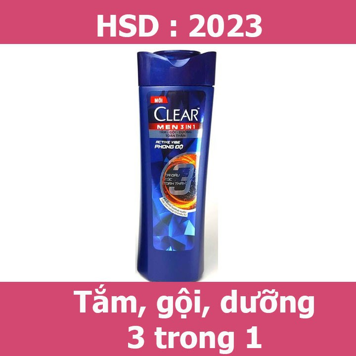 Dầu gội Clear Men 70g Active Vibe