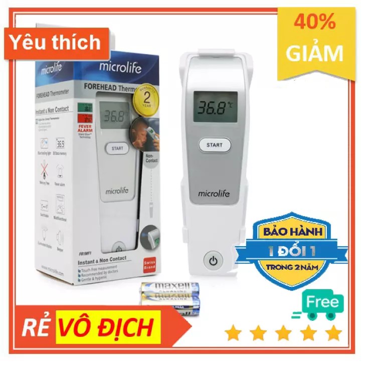 Nhiệt kế hồng ngoại đo trán Microlife FR1MF1