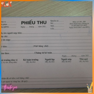Phiếu thu, Phiếu chi 2 liên A5 100 tờ/quyển
