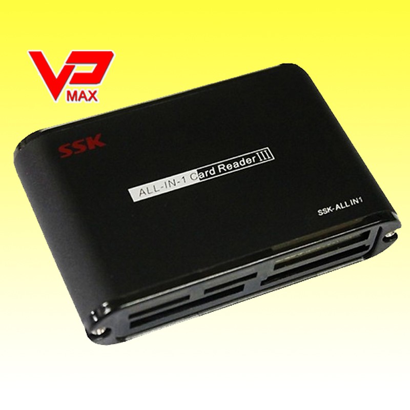 Đầu đọc thẻ nhớ đa năng SSK All In 1 Card Reader III - VPMAX