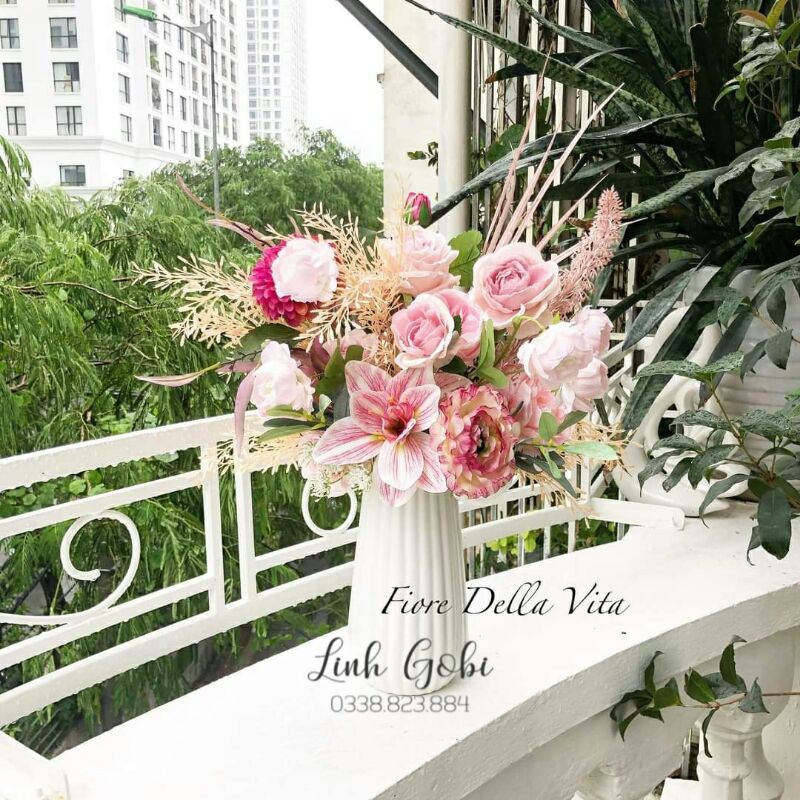 Lọ cắm Hoa Phong Cách Châu Âu màu pastel được chọn màu