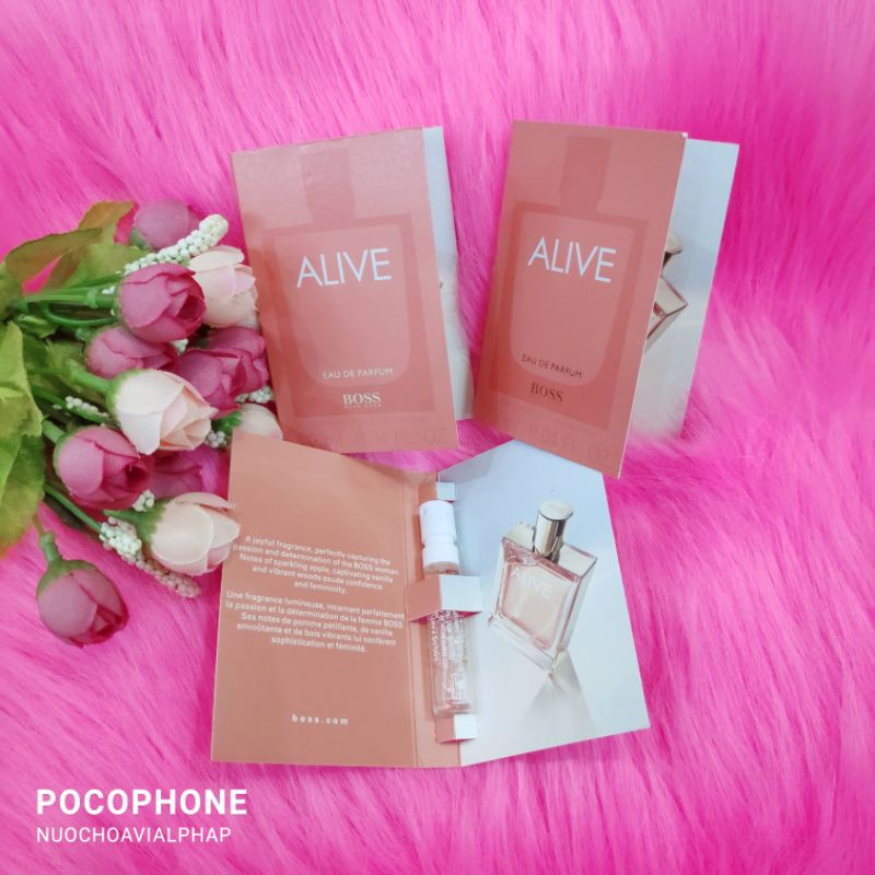 Sample Nước hoa Nữ Hugo Boss Alive EDP 1.2ml