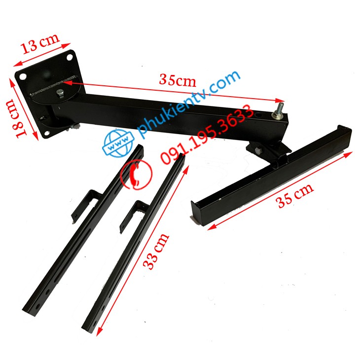 Giá treo tivi góc xoay cao cấp 26 - 40 inch - Dễ dàng lắp đặt