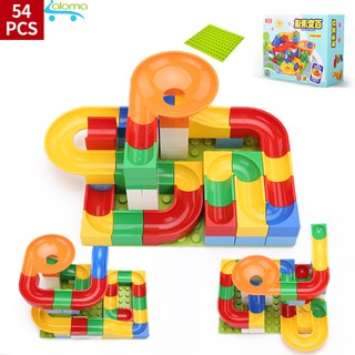 Đồ chơi lắp ghép đường đua cầu trượt 54 chi tiết Udary NH-54PCS cho bé thỏa sức sáng tạo