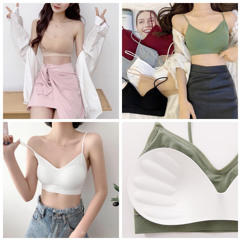 SUXI Áo ngực không gọng mềm mại kiểu Hàn Quốc dành cho nữ