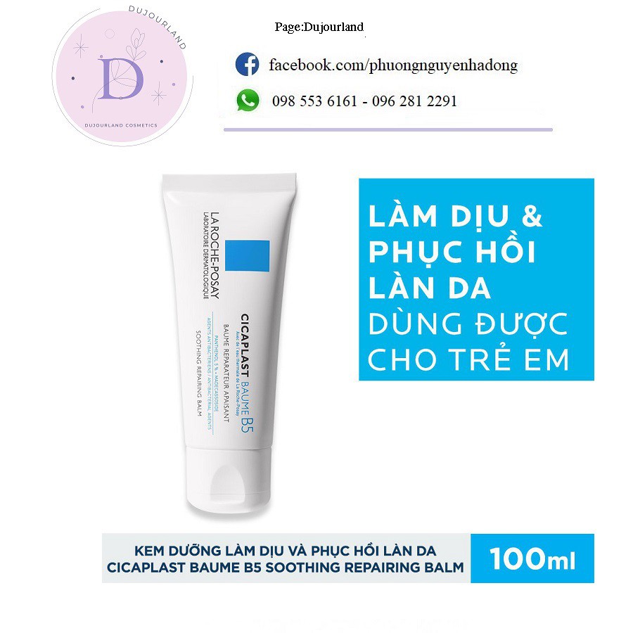 Kem dưỡng phục hồi, làm dịu da La Roche-Posay B5 40ml 100ml