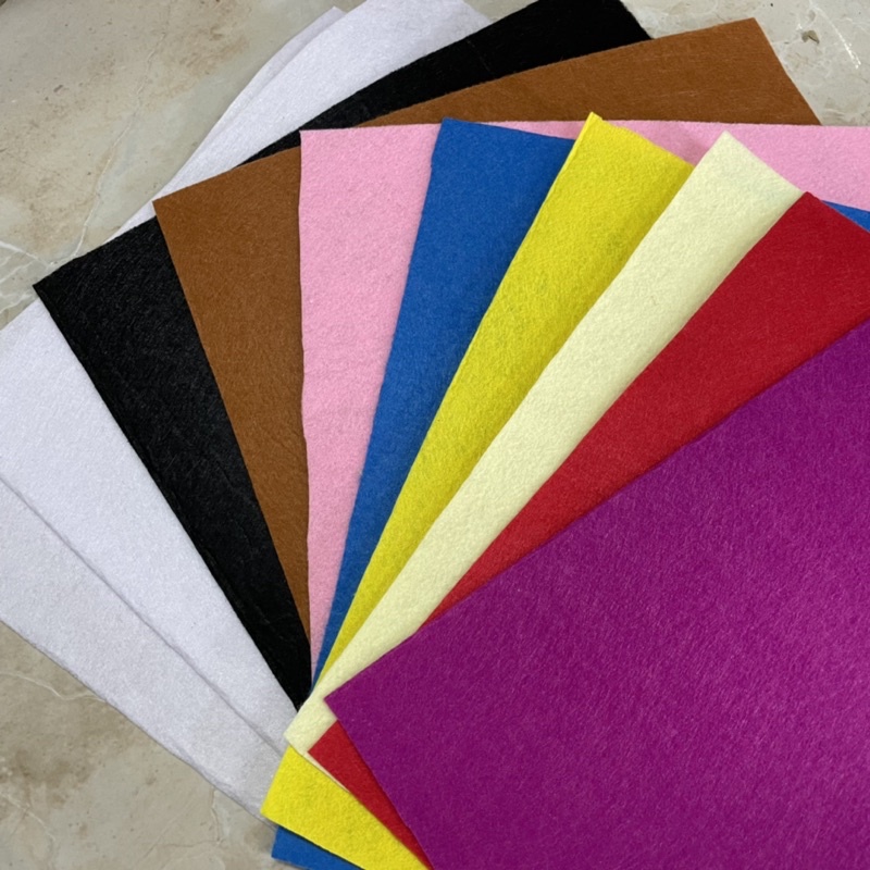 Combo 10 tấm vải nỉ trang trí đồ handmade