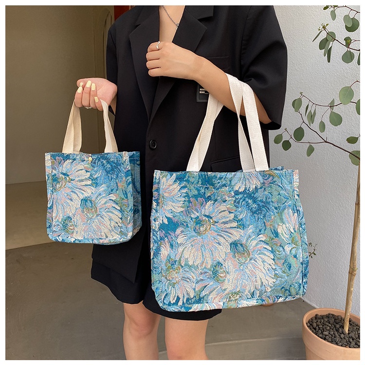 Túi Tote Đeo Vai Cỡ Lớn In Họa Tiết Dễ Thương Cho Nữ