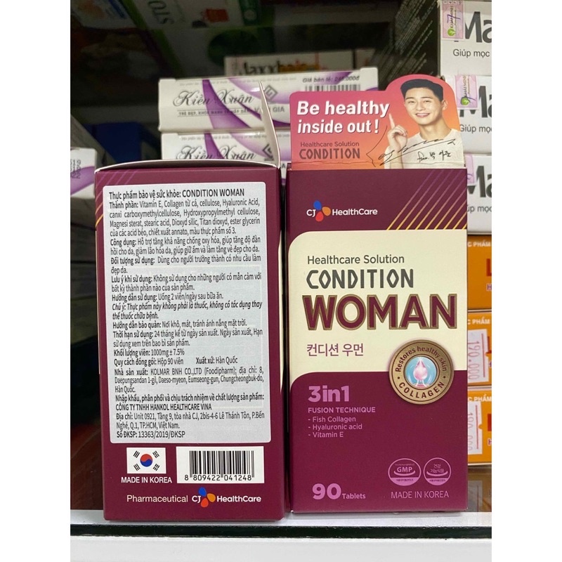 Condition Woman Collagen Viên Uống Đep Da Chống Lão Hóa 3in1 90 Viên