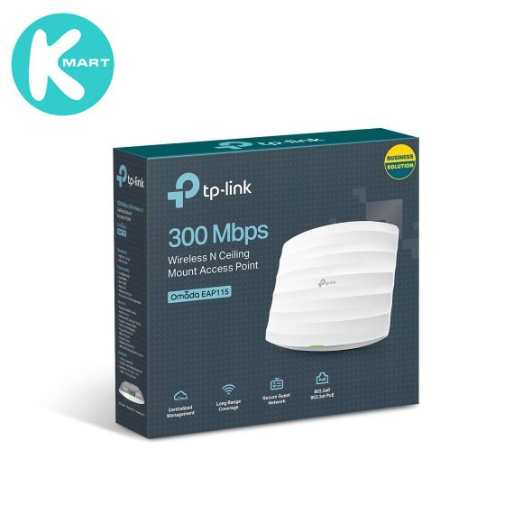 Bộ phát Wifi TP-Link EAP115 chuẩn N tốc độ 300Mbps - Hàng chính hãng