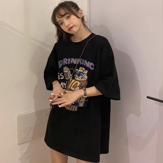 Áo thun tay lỡ form rộng (ms thú)