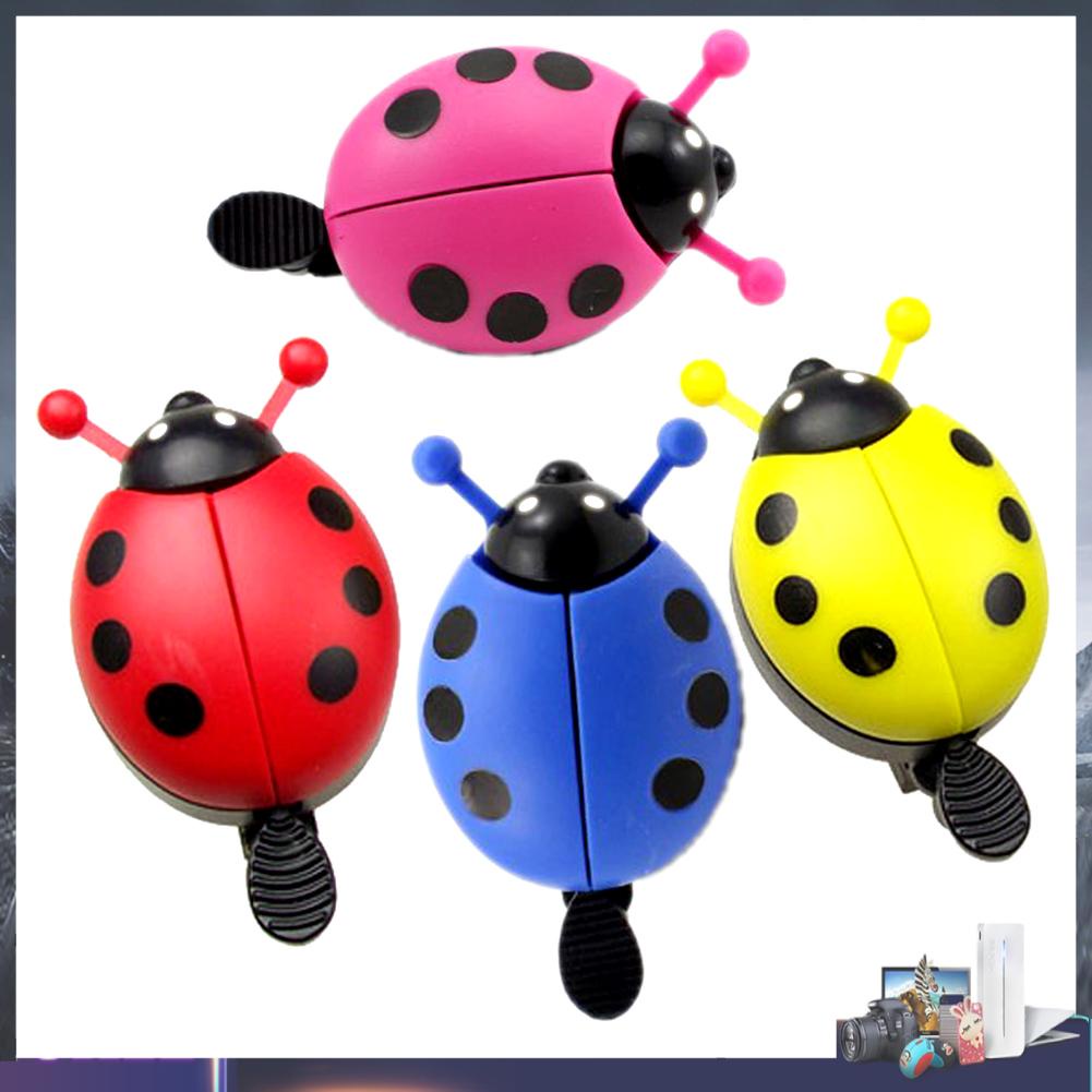 Chuông gắn tay lái xe đạp thiết kế hình bọ cam dễ thương