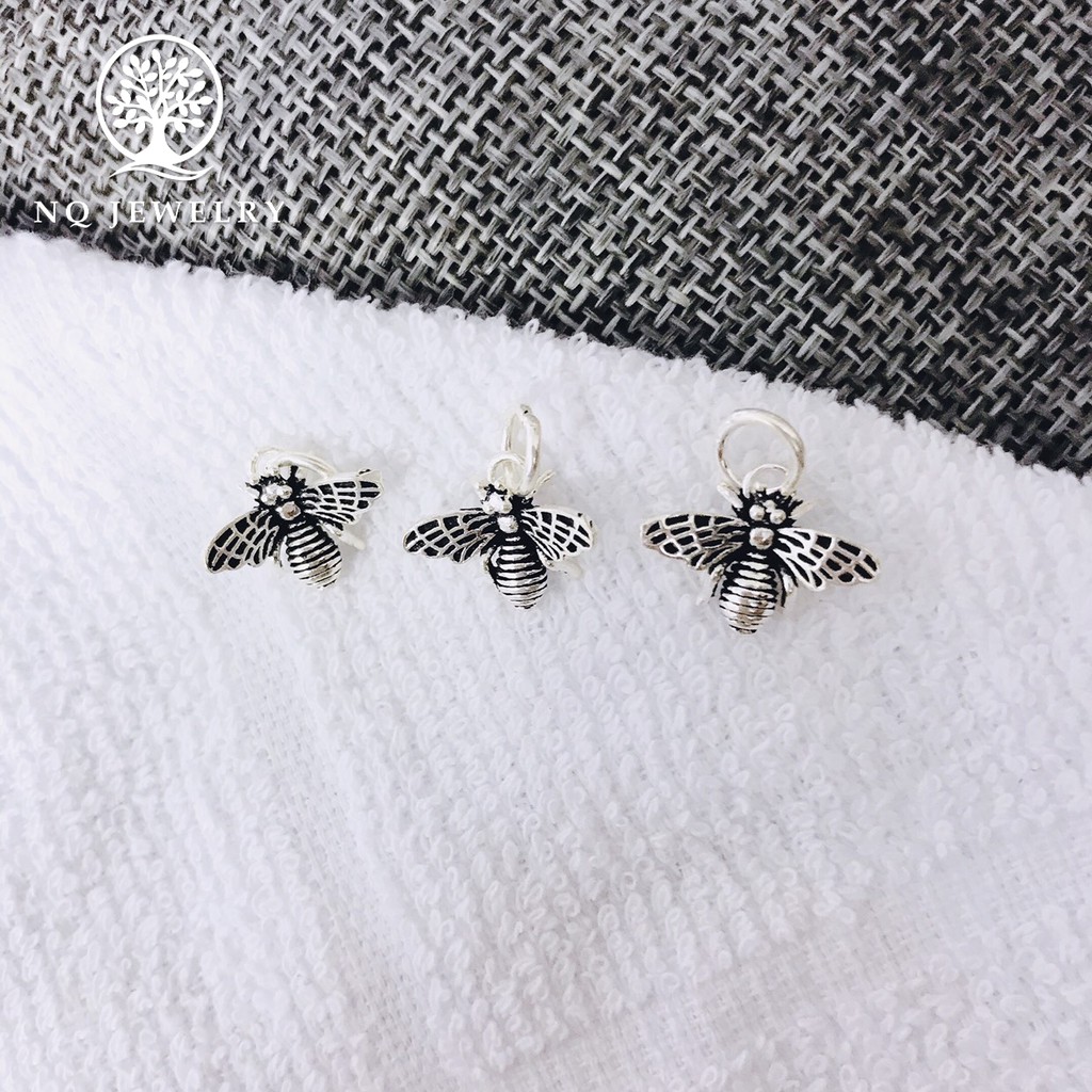 Charm bạc hình con ong treo - NQ Jewelry