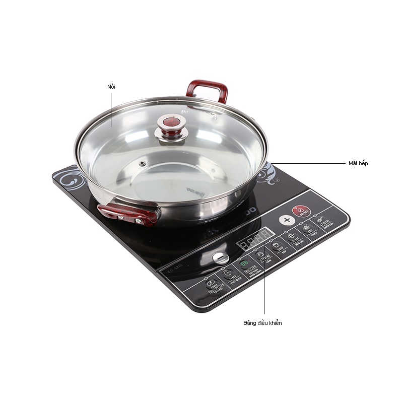 Bếp điện từ đơn Kangaroo KG420i tặng nồi lẩu