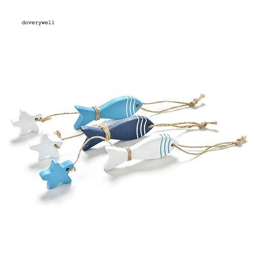 Dây hình gỗ treo trang trí phong cách địa trung hải