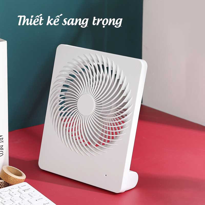 QUẠT ĐỂ BÀN - QUẠT TÍCH ĐIỆN - QUẠT SẠC PIN 3 Tốc độ, pin 1200mAP phù hợp cho gia đình nhỏ, quạt văn phòng! | BigBuy360 - bigbuy360.vn