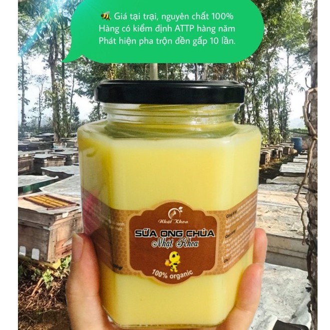 500g sữa ong chúa tươi 100% đạt ATTP