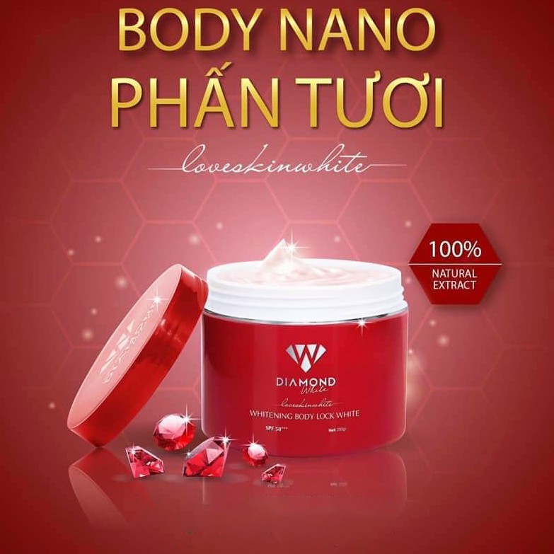 Kem Body Nano Phấn Tươi Diamond White chính hãng