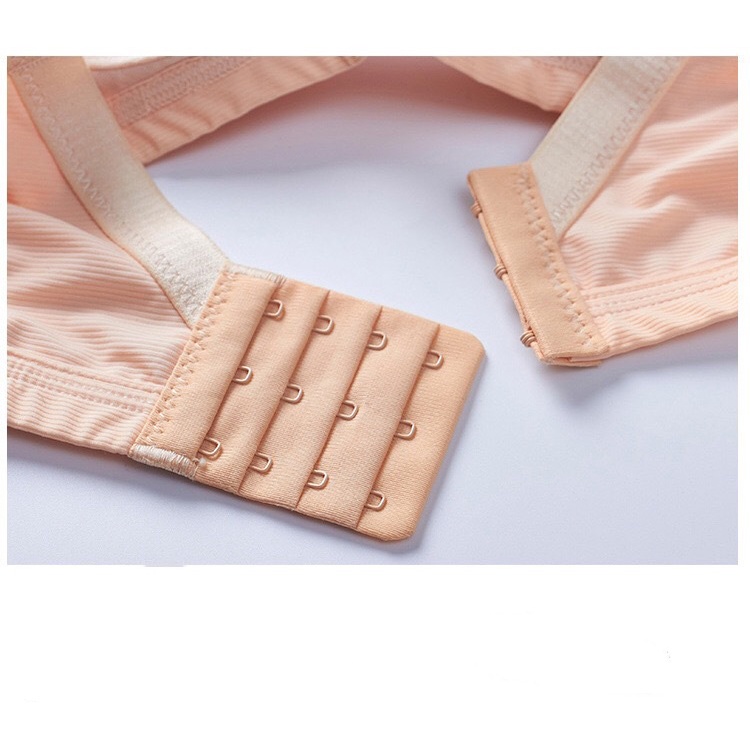 Áo lót nữ nâng ngực không gọng mút dày 5cm nâng ngực tạo khe bản to 3 móc cài che mỡ lưng - AL021