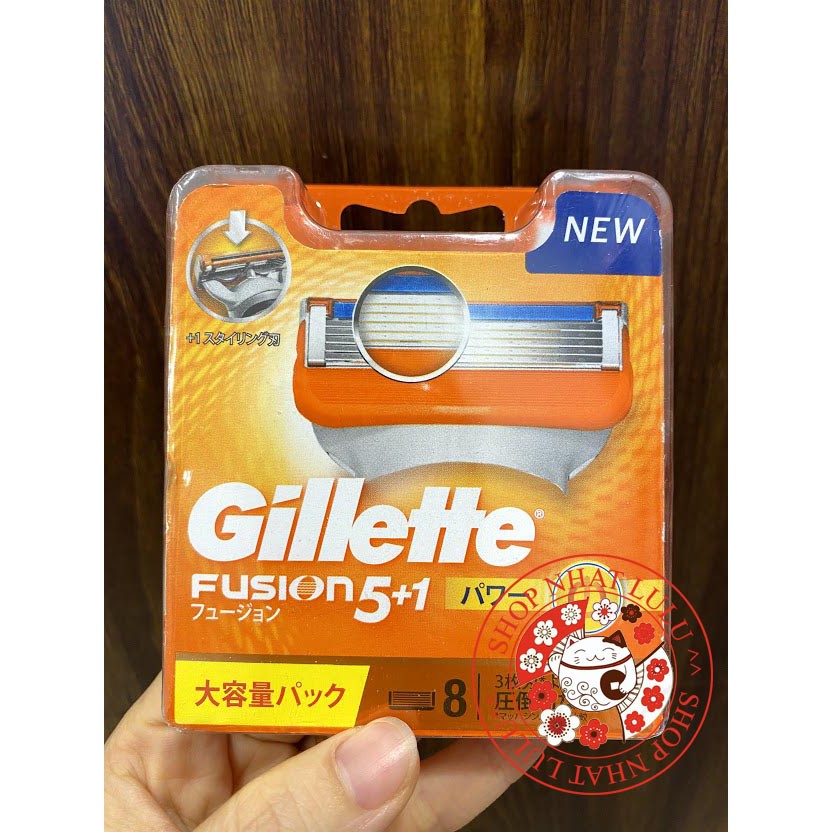 Lưỡi Dao Cạo Râu Gillette 5+1 Nhật bản (8 lưỡi)