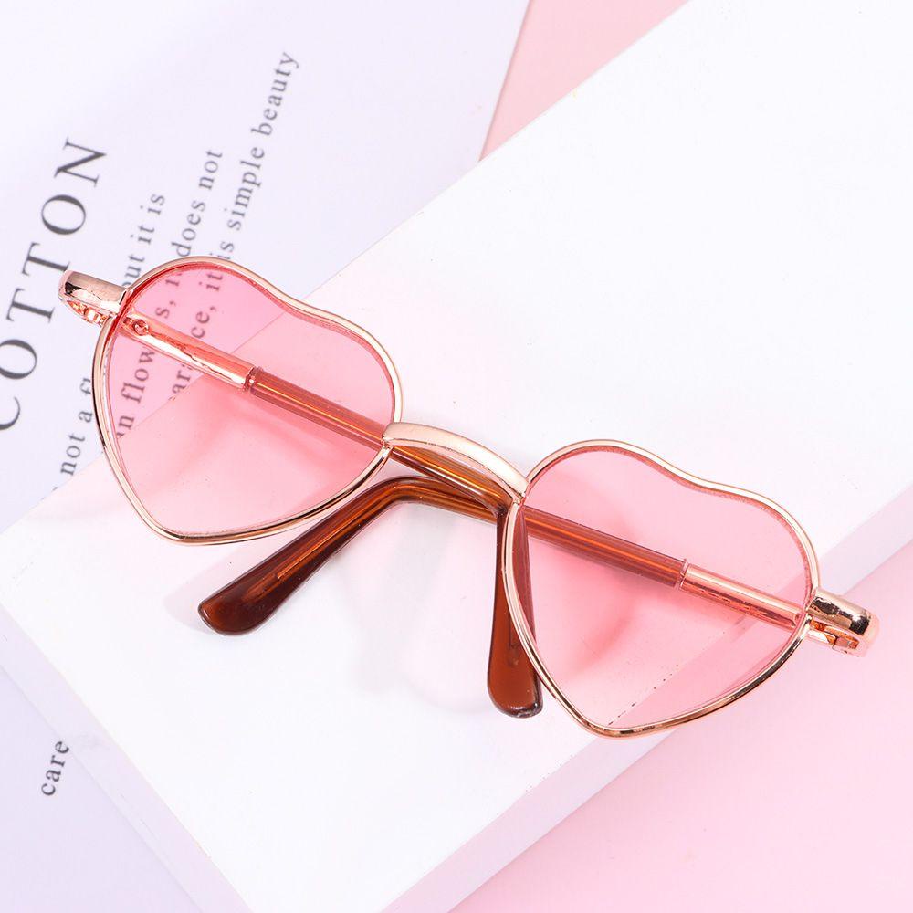 Kính Mắt Gọng Trái Tim 6 Màu Mini Dễ Thương Cho Búp Bê