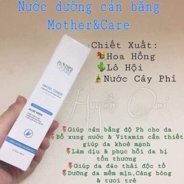 Xịt Cân Bằng Da Mother&Care dưỡng da , cấp ẩm giảm nám mờ nhăn