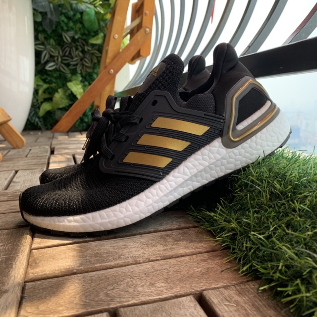 (Tặng móc khoá) Giầy Ultraboost đen vàng 6.0 cao cấp fullbox