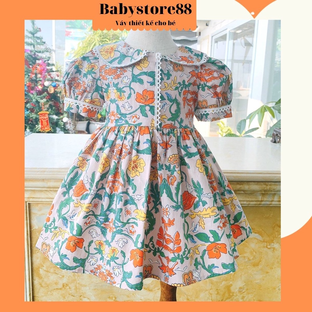 Váy cho bé gái sơ sinh, 0,1,2,3,4,5,6,7,8 tuổi Babystore88, Đầm bé gái công chúa hàng thiết kế V8