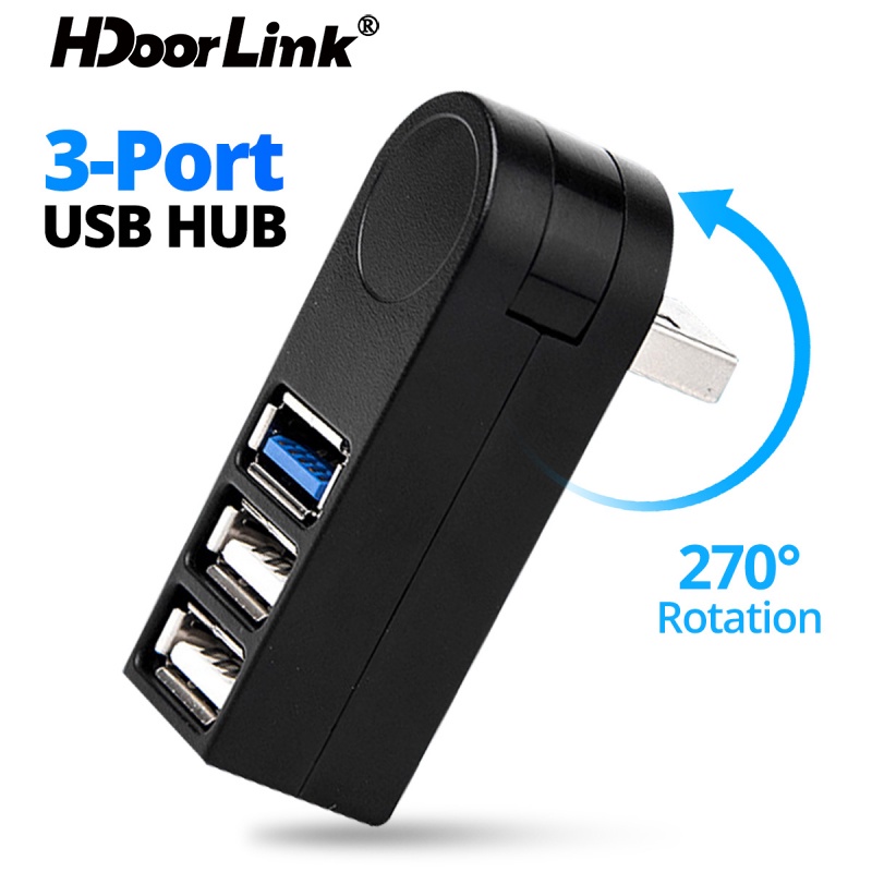 Bộ Chia 3 Cổng HdoorLink Usb 3.0 Tốc Độ Cao Dành Cho Pc Laptop Macbook Pro