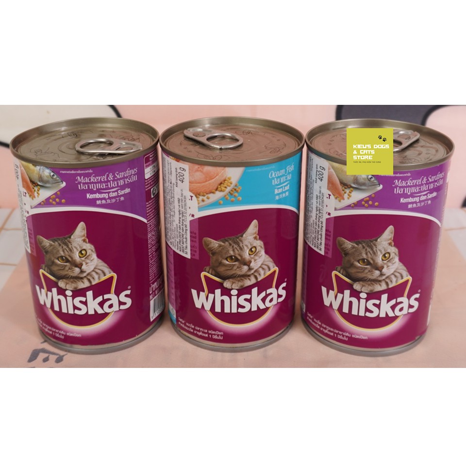 Pate Whiskas lon 400g - cho mèo lớn