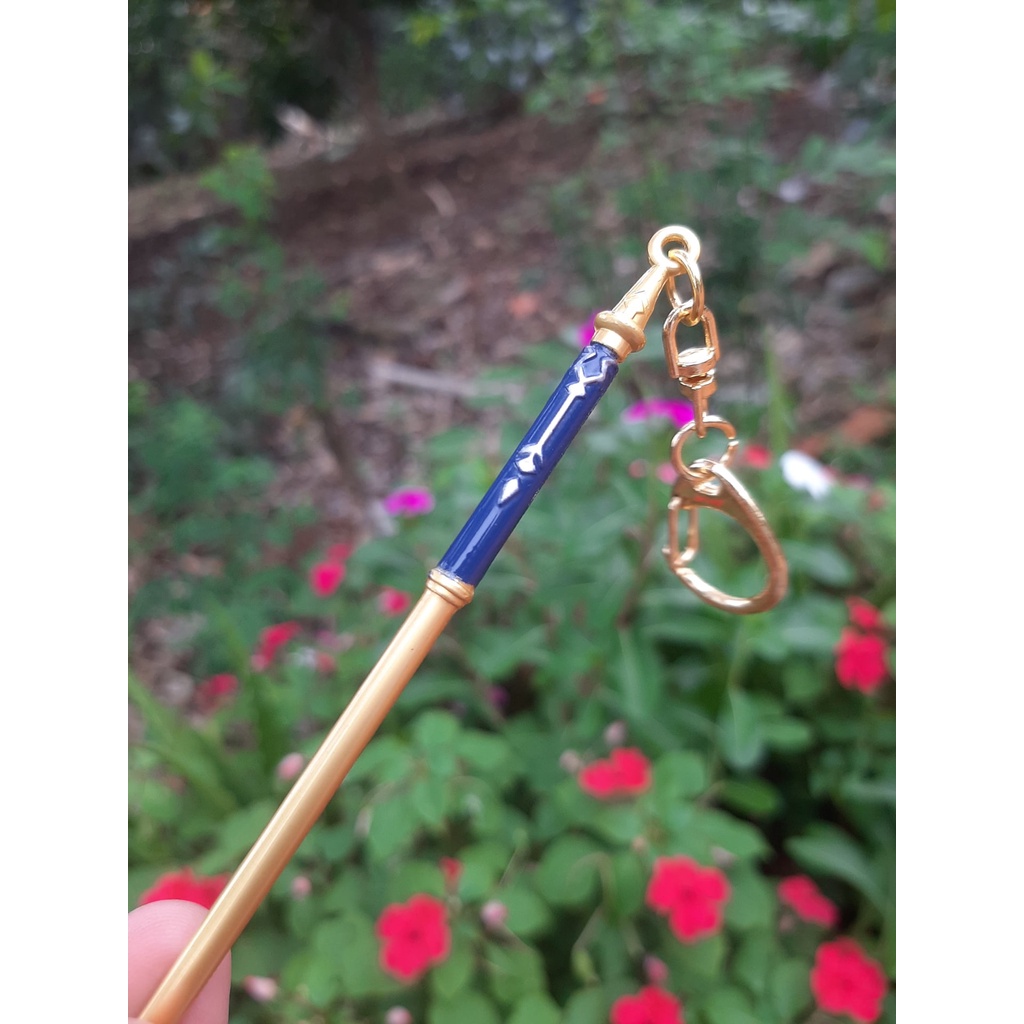 [ Tặng đế ][ 21cm ] Mô hình móc khóa Hắc Ảnh thương - Genshin Impact - Baystore