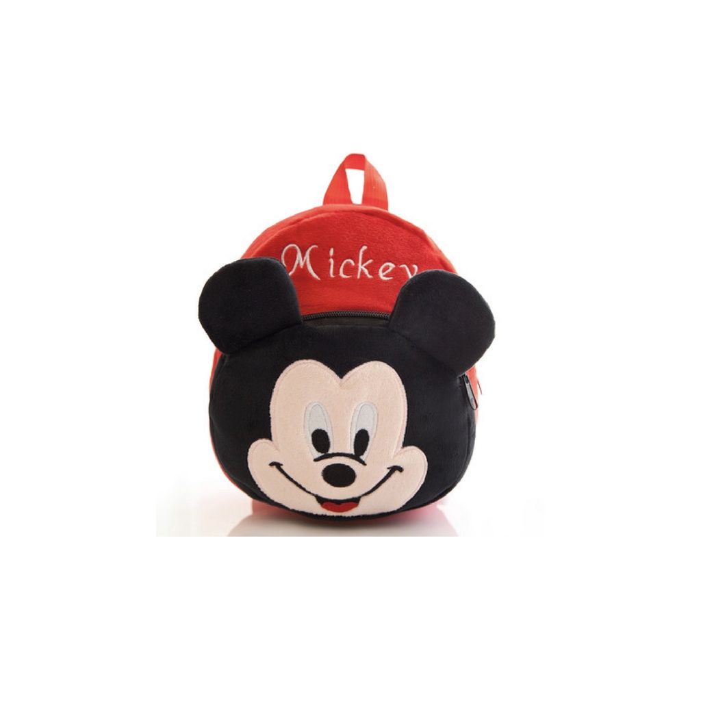 Balo mini đi học chất liệu nhung nhiều hình nhân vật hoạt hình cho các bé mẫu giáo