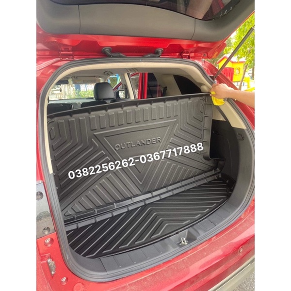 Thảm cốp TPE Outlander 7 chỗ gập ghế hàng 3 năm 2016-2023