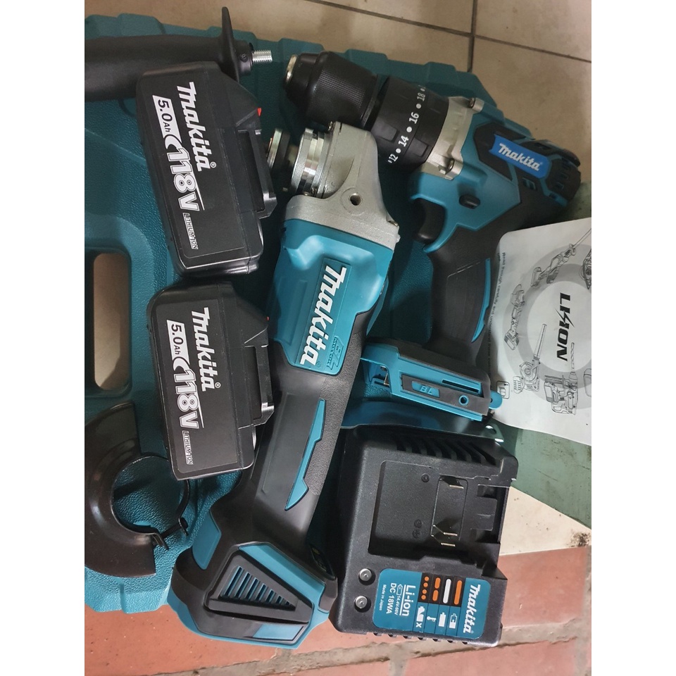 MÁY MÀI GÓC DÙNG PIN MAKITA 118V không chổi than