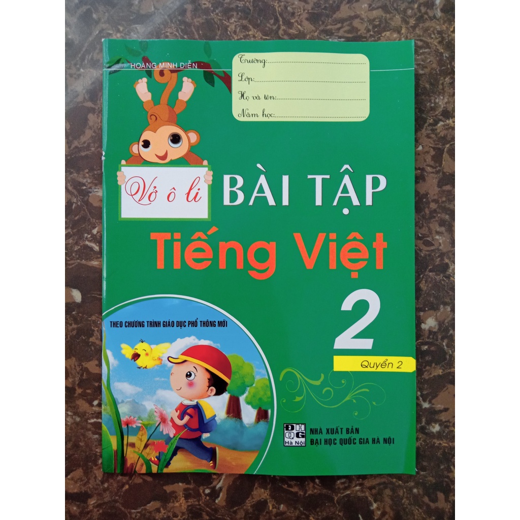 Sách - Combo Vở Ô Li Bài Tập Tiếng Việt 2 (Quyển 1+ Quyển 2)