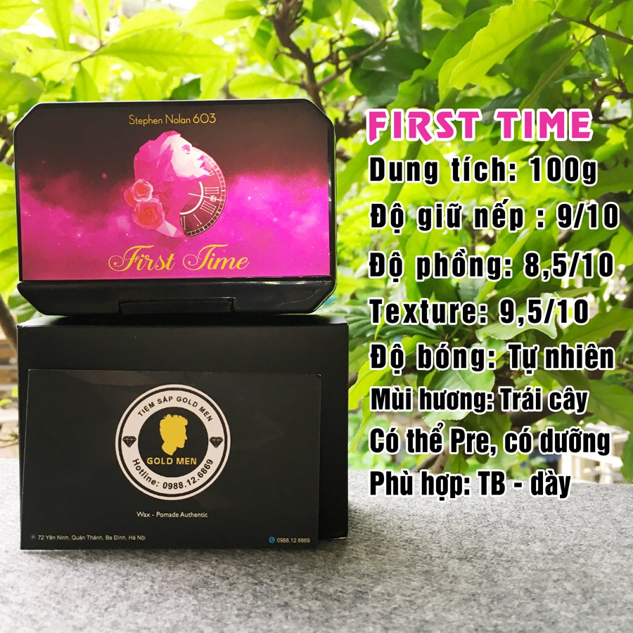 Sáp Vuốt Tóc First Time 100g + Tặng lược tạo kiểu