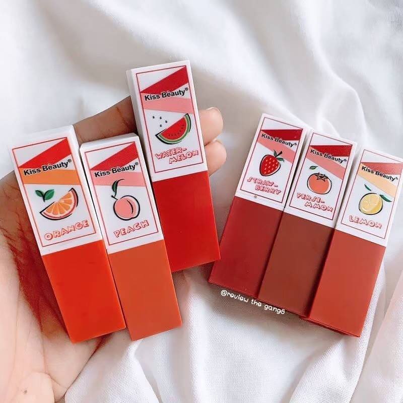 Son Thỏi Kiss Beauty Hoa Quả Fruit Matte Lipstick | BigBuy360 - bigbuy360.vn