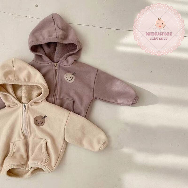 Áo khoác nỉ bé gái,trai kiểu dáng xinh xắn, đáng yêu. Áo khoác nỉ mỏng cho bé phong cách Hàn Quốc💞Michu store
