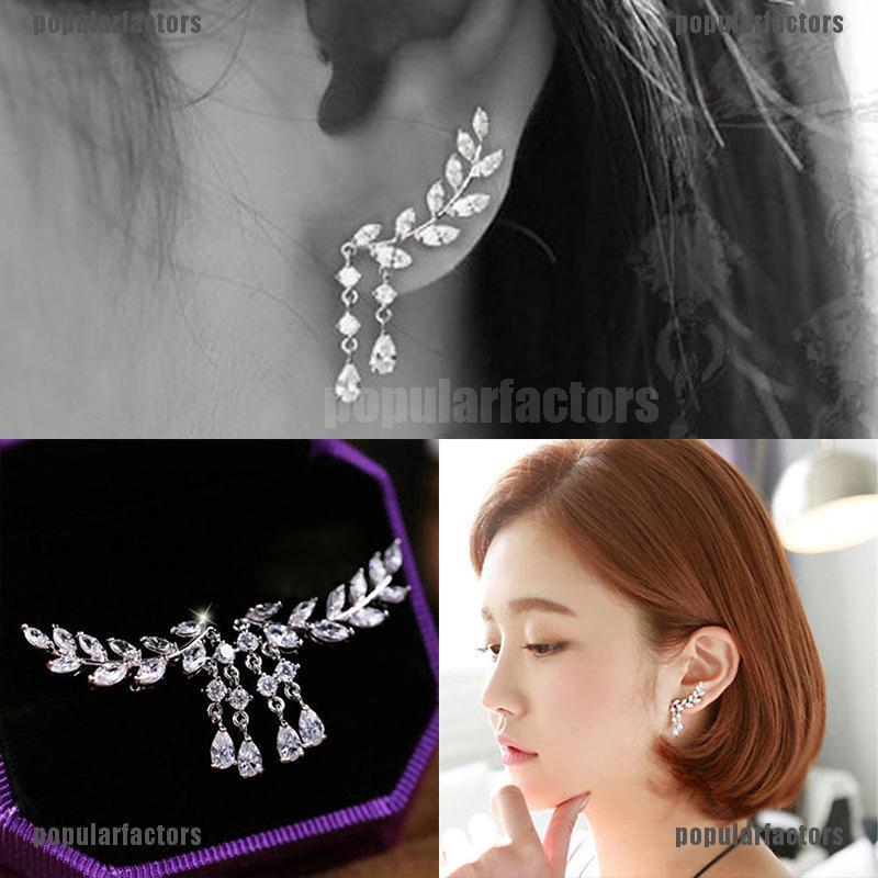 Khuyên tai tua rua đính đá thời trang cho nữ chất lượng cao