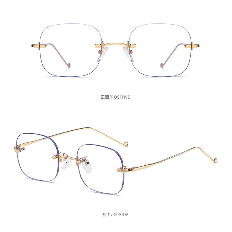 Kính mát TR90 chống tia xanh lam gọng kim loại cho nam và nữ