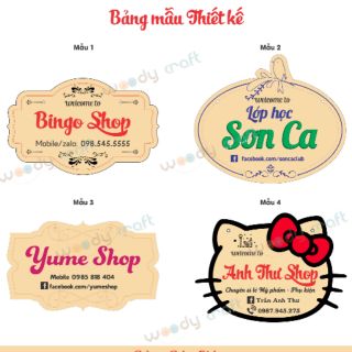 BẢNH GỖ TÊN SHOP, ĐẠO CỤ BÁN HÀNG ONLINE KHẲNG ĐỊNH THƯƠNG HIỆU