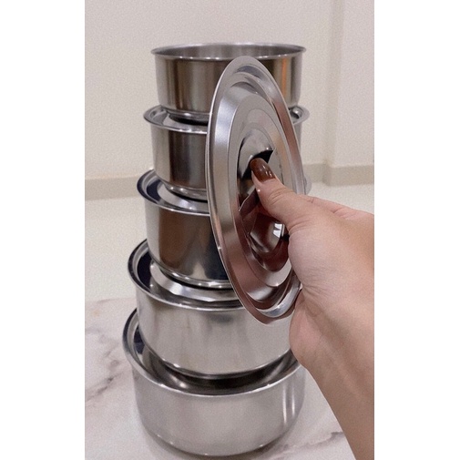 Bộ nồi inox đựng đồ tủ lạnh