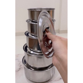 Bộ nồi inox đựng đồ tủ lạnh