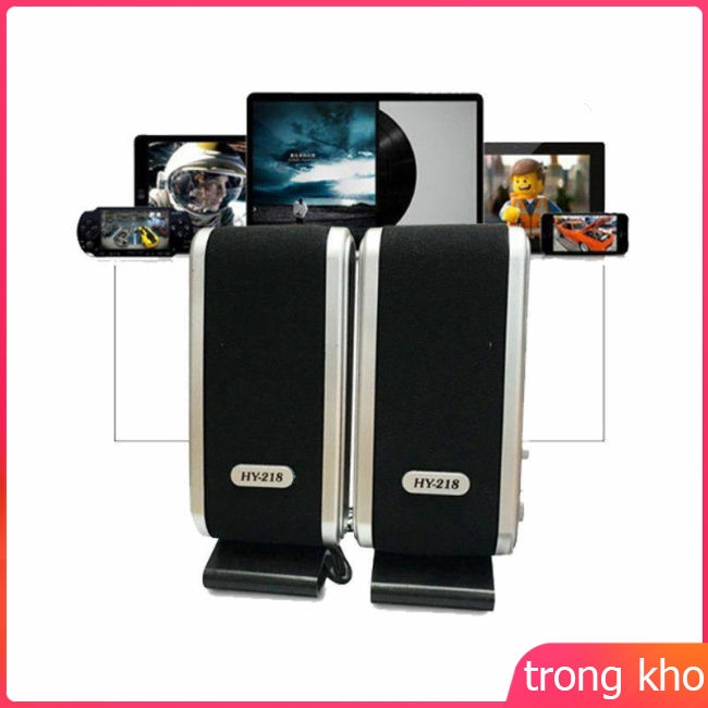 Bộ 2 loa máy tính nguồn USB giắc cắm 3.5mm cho máy tính để bàn/laptop | BigBuy360 - bigbuy360.vn