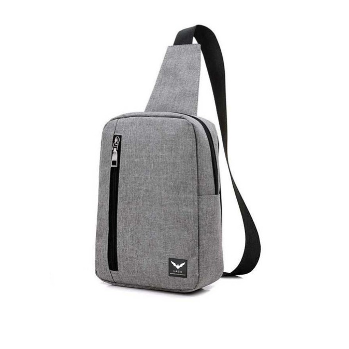 Combo Balo Campus Hàn Quốc LAZA BL358 Xám Và Túi Đeo Chéo Messenger TX361 Xám