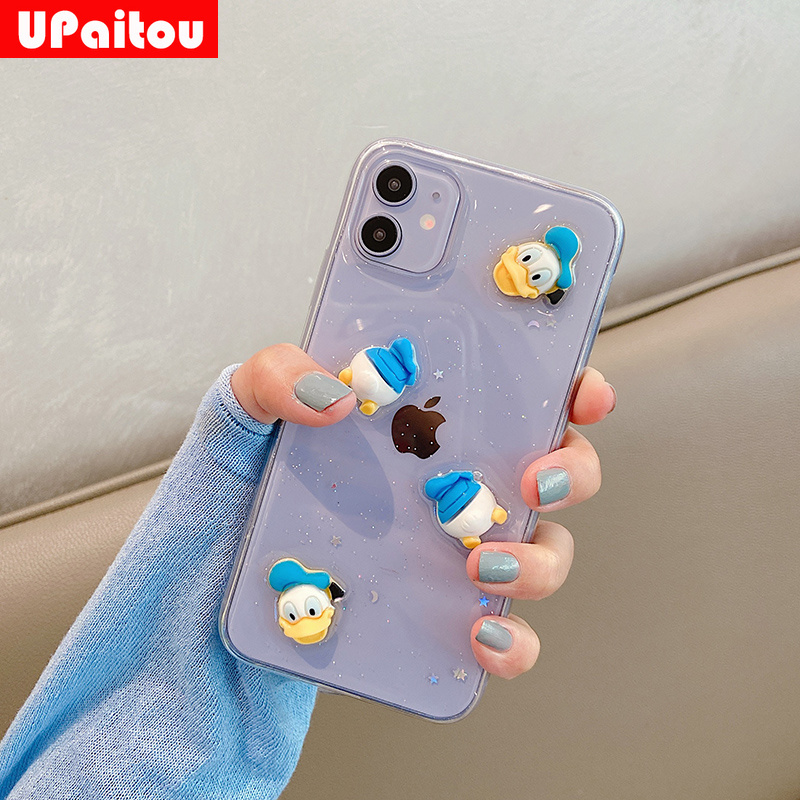 DONALD DUCK ốp điện thoại Kim Tuyến Nước Hình Vịt Cho Iphone 12 11 Pro Max 12mini Se2020 X Xr Xs Max 7 8 6 6s Plus | BigBuy360 - bigbuy360.vn