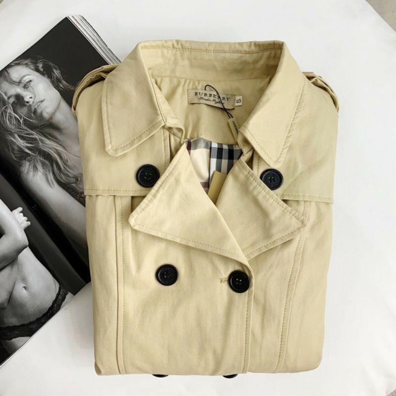 Áo khoác blazer dáng dài Burberry nữ siêu đẹp BBR 2021