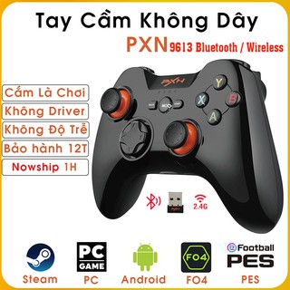 Tay cầm chơi game không dây PXN 9613 Wireless - Bluetooth vibrate cho PC An thumbnail
